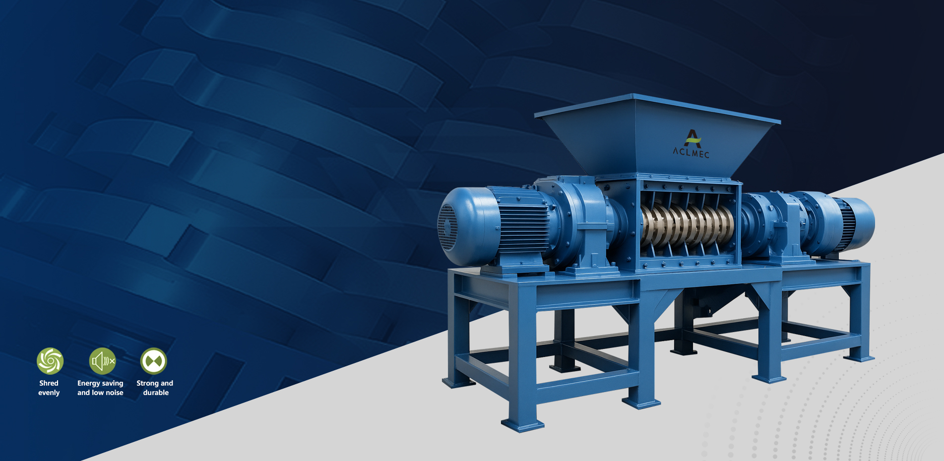 Estabelecendo o padrão da indústria, os trituradores ACL são reconhecidos por seu alto desempenho na trituração de materiais em diversos setores da reciclagem.